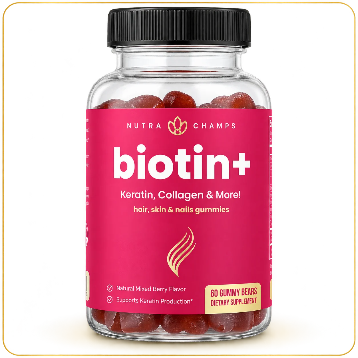 NutraChamps Biotin+ Gummies