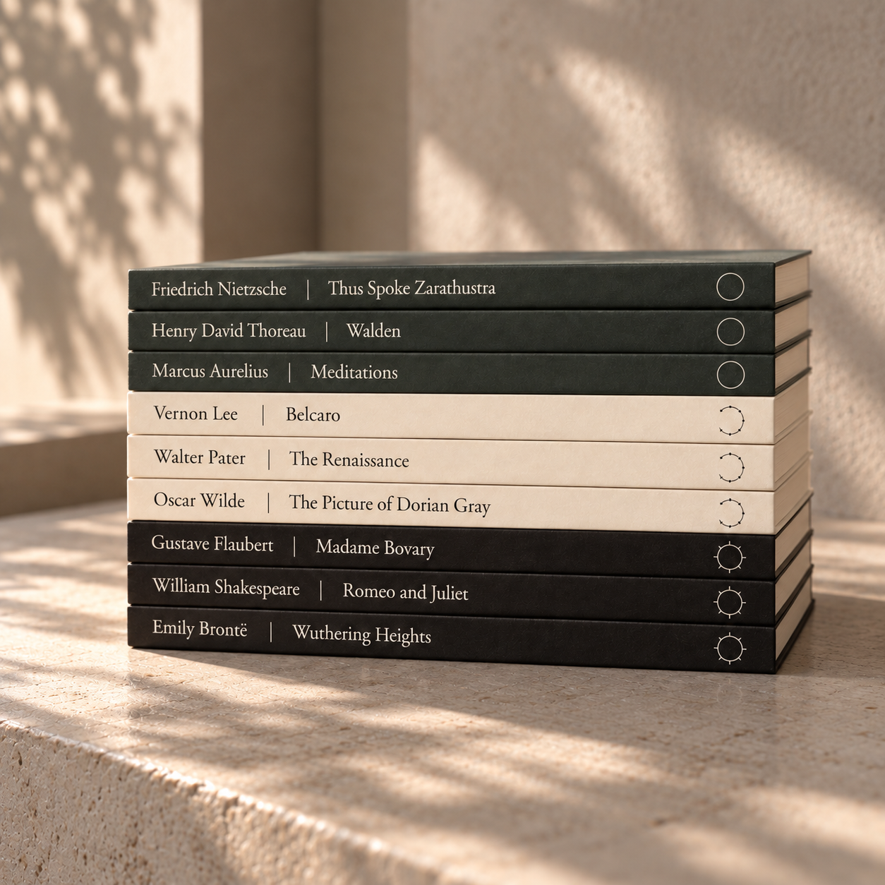 Complete set of nine literary notebooks from all Prose & Parchment collections.