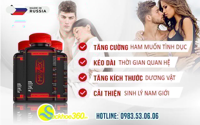 Công dụng tuyệt vời của Sâm Maxzex