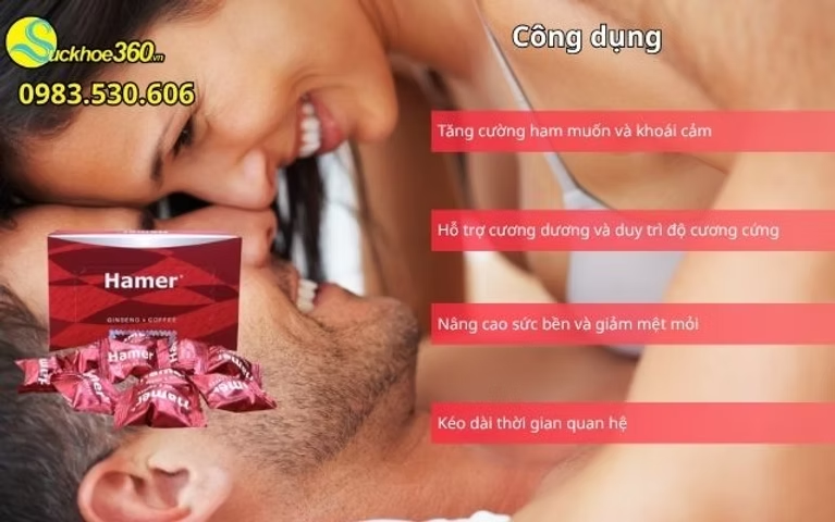 Công dụng của kẹo sâm Hamer