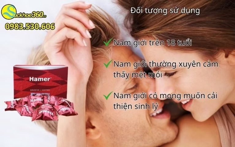 Đối tượng sử dụng kẹo sâm Hamer