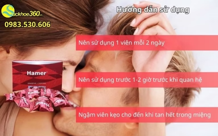 Hướng dẫn sử dụng kẹo sâm Hamer hiệu quả
