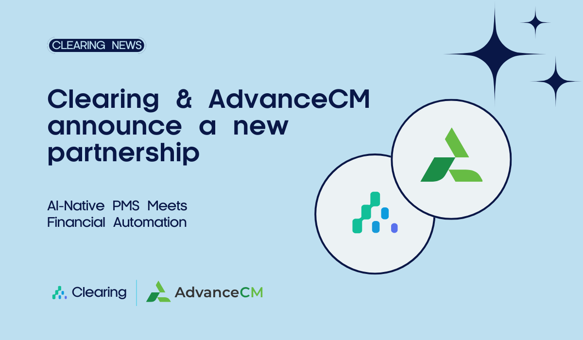 Clearing and AdvanceCM announce a new partnership