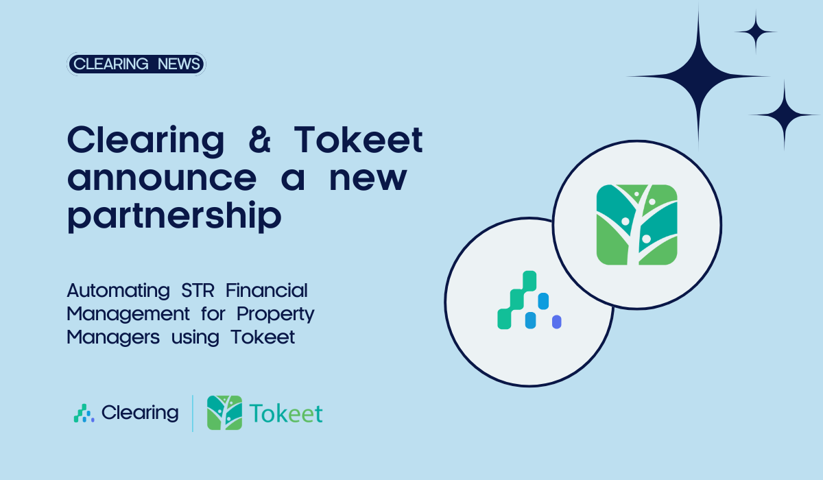 Clearing & Tokeet announce a new partnership