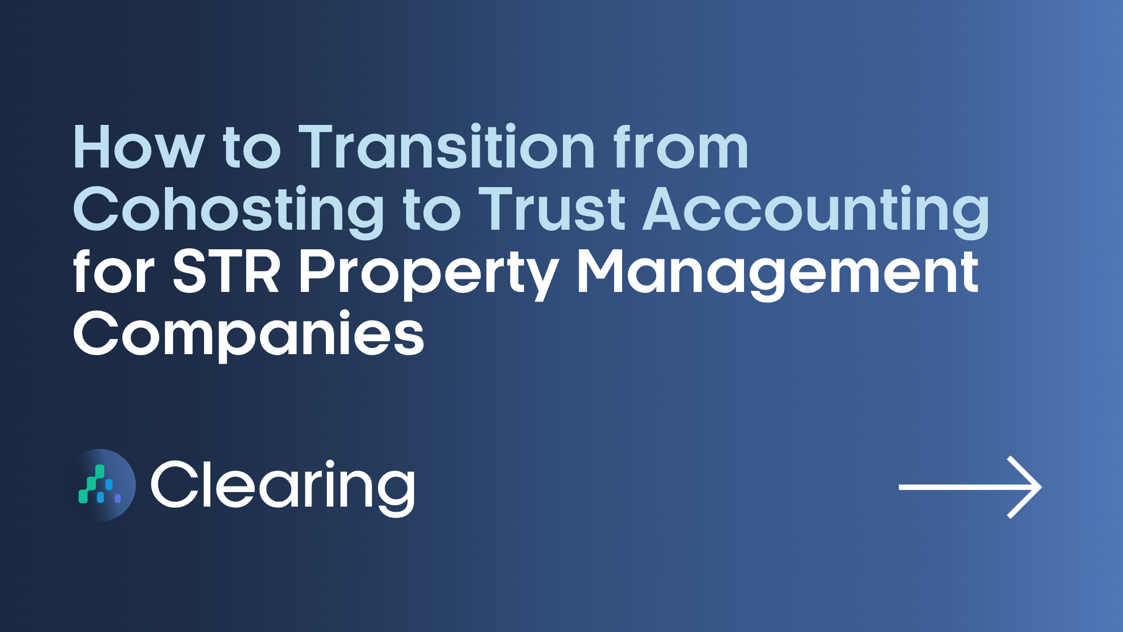 How to transition from cohosting to trust accounting for property managers