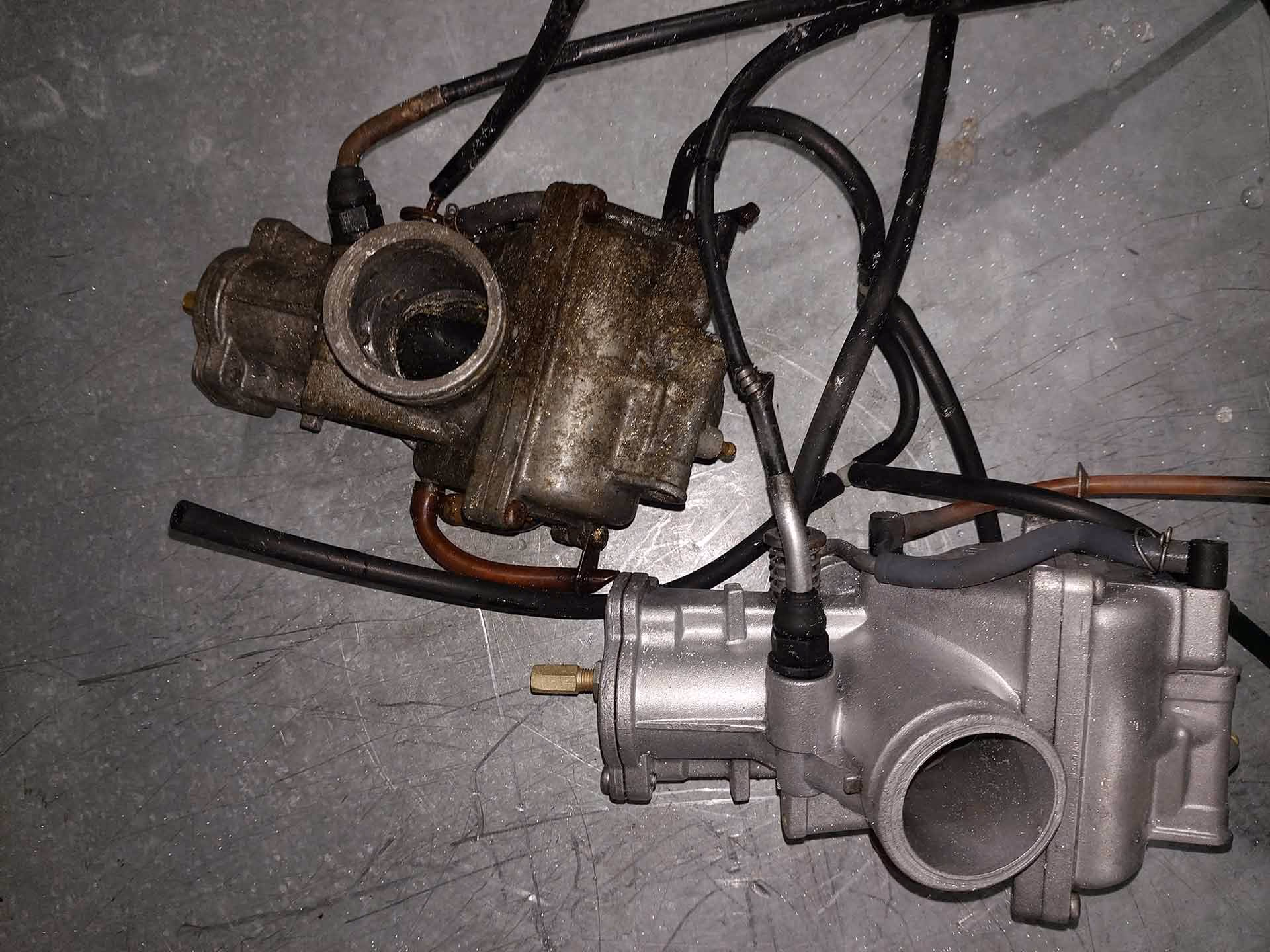 Vapour blasting carburetors