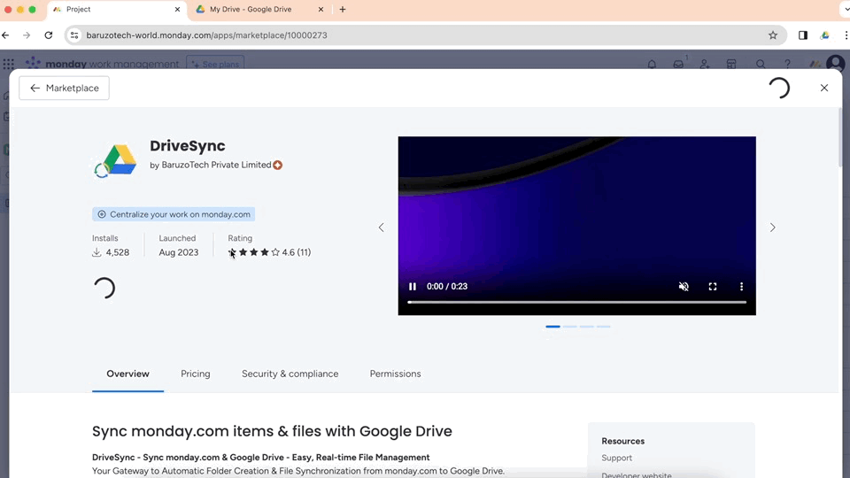 DriveSync folder creation
