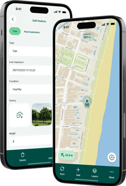GIS data collection app for iOS and Android