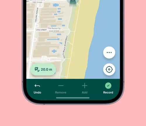 Mobile view for Mergin Maps