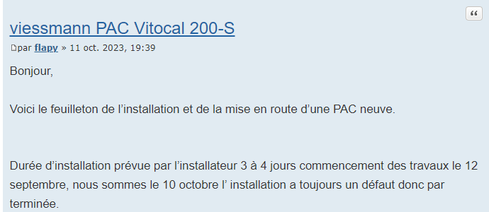 Viessmann Vitocal 200-S avis