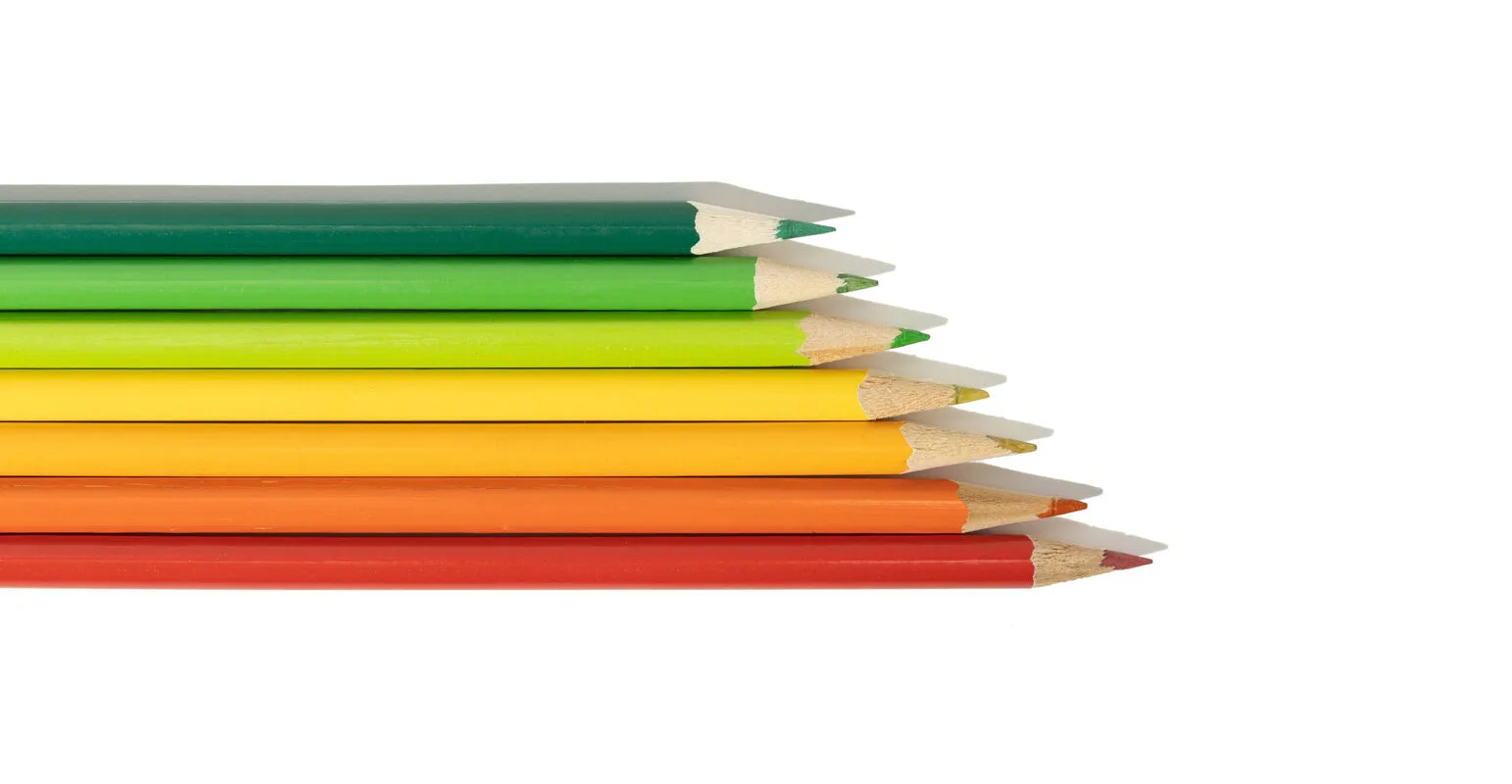 DPE en crayons de couleurs
