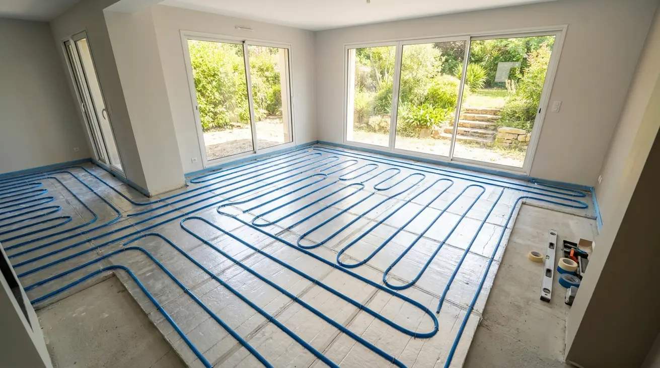 plancher chauffant pompe à chaleur