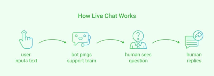 how live chat work
