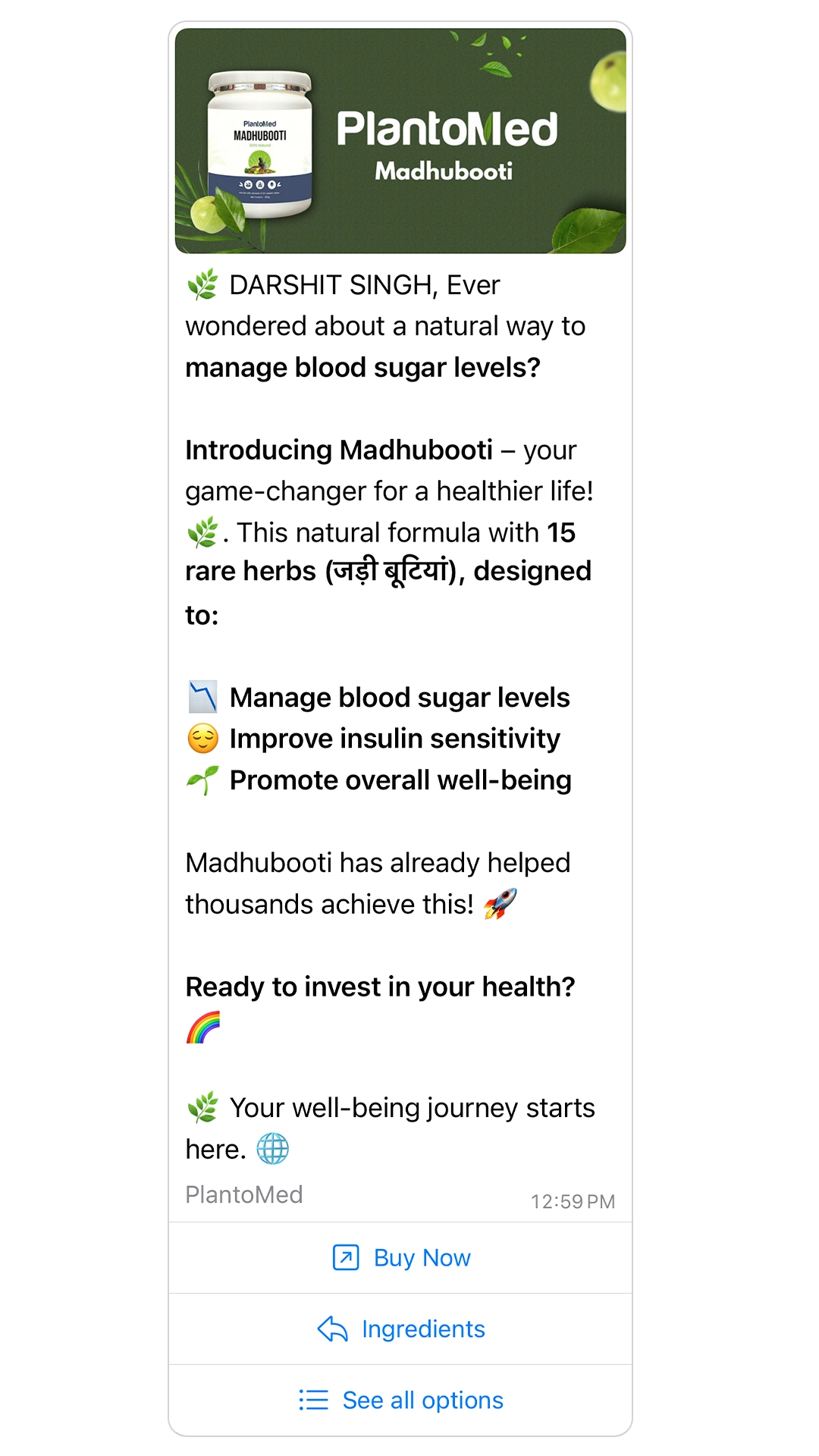 Informational buyer journey on WhatsApp