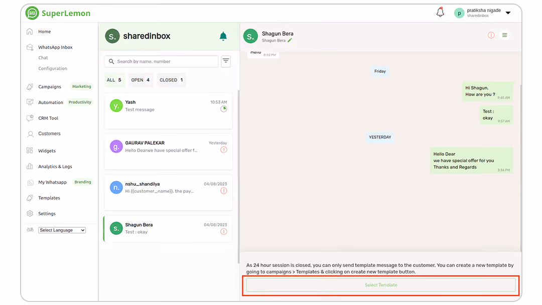Superlemon Dashboard