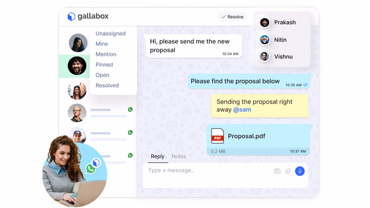 Gallabox Dashboard UI