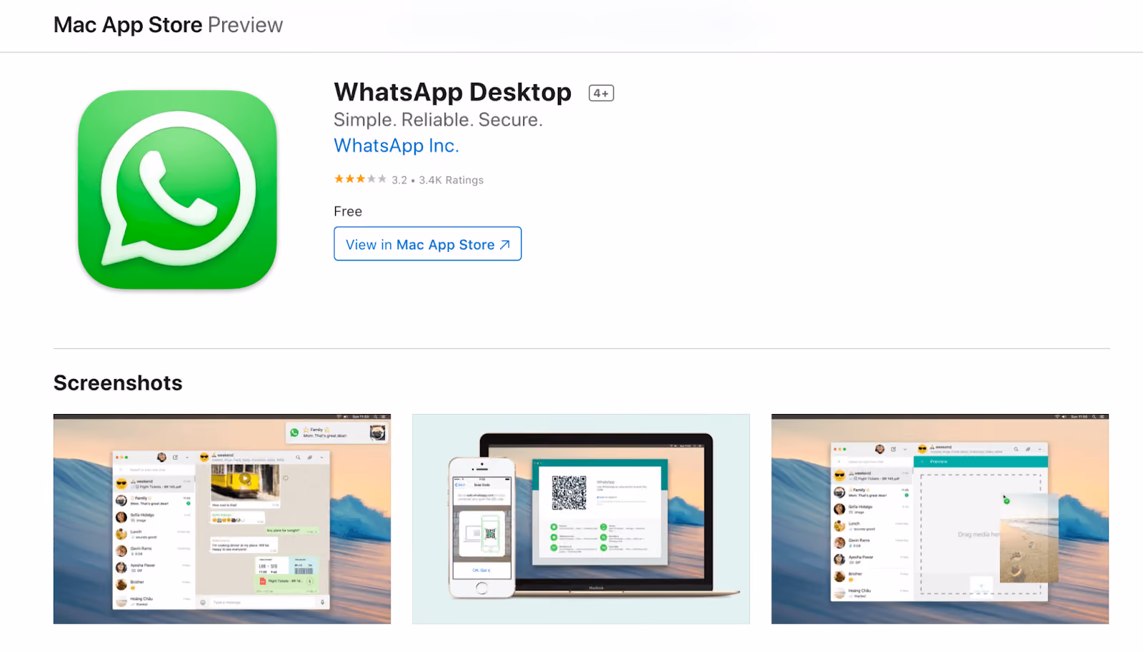 WhatsApp for Desktop