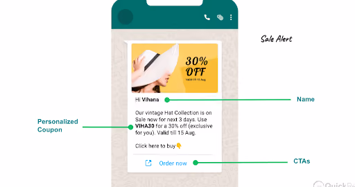personalised messages