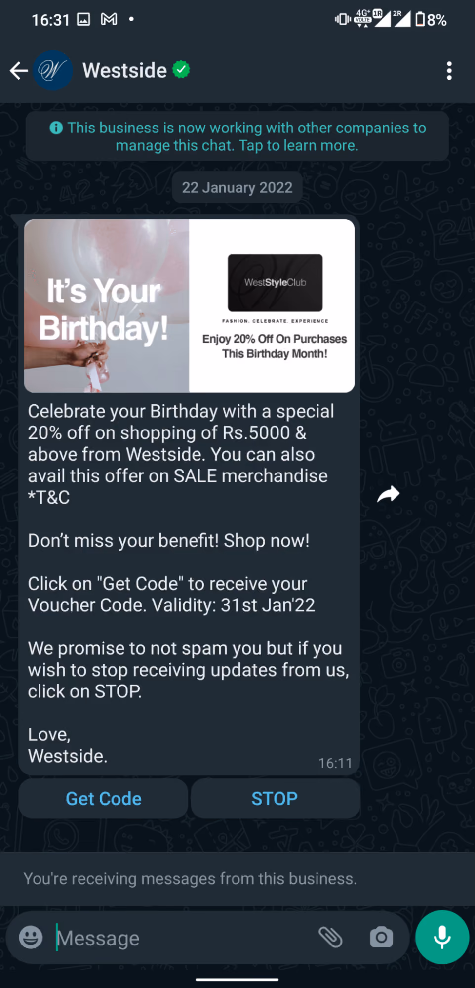 Westside - Personalized Offers