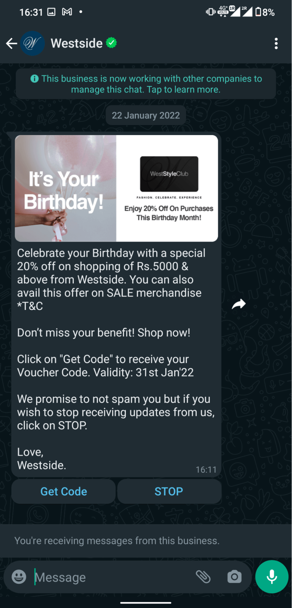 Westside - Personalized Offers