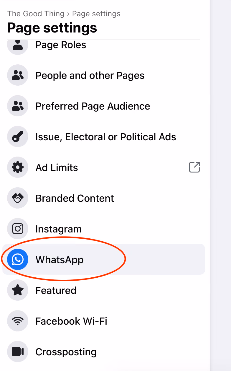 WhatsApp Setting