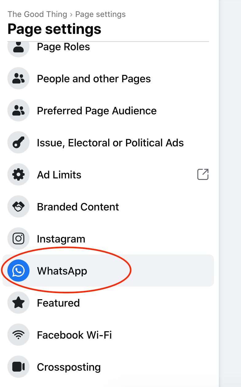 Whatsapp Setting