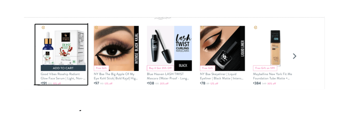 Product Recommendation Items