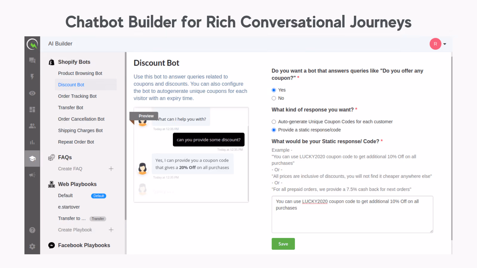 WhatsApp chat bot app