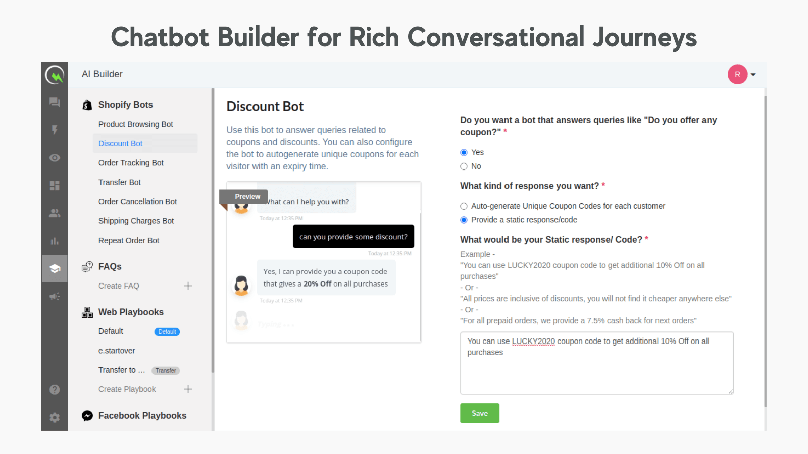 WhatsApp chat bot app