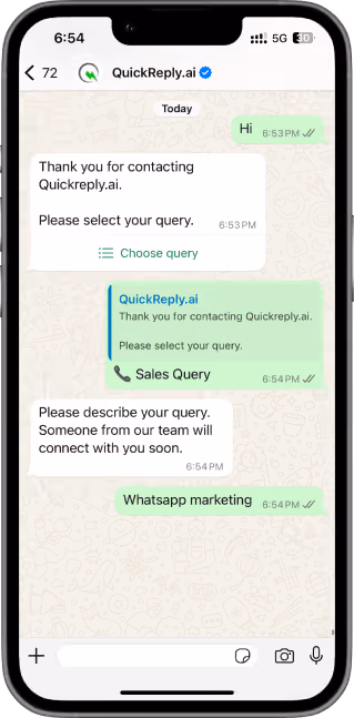 QuickReply.ai’s chatbots are your 24/7 customer support agents