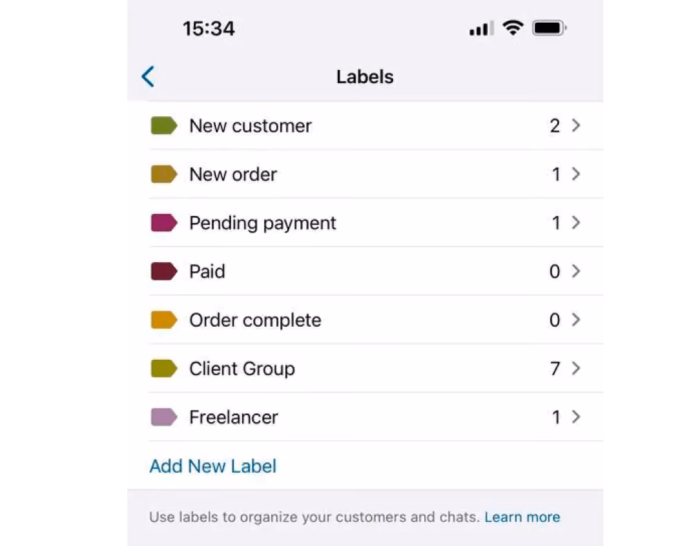 Labels for WhatsApp Marketing