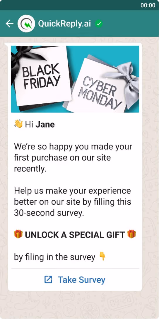 black friday sale product survey