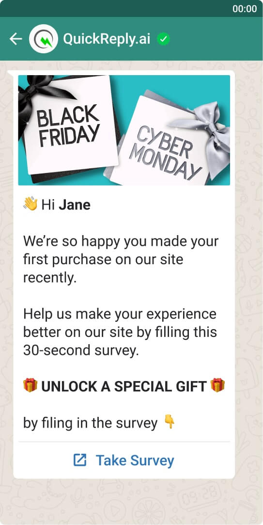 black friday sale product survey