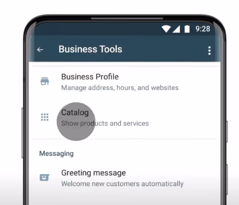 Click on Business Tools