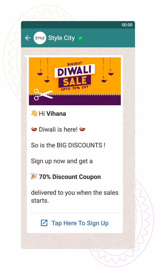 Diwali demand generation messages