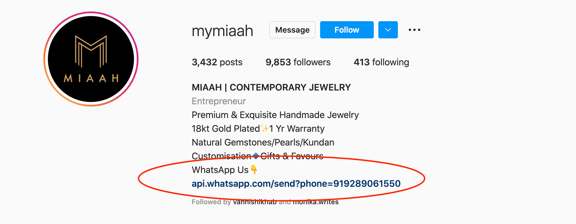 mymiaah insta account