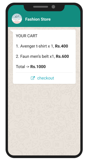 whatsapp cart