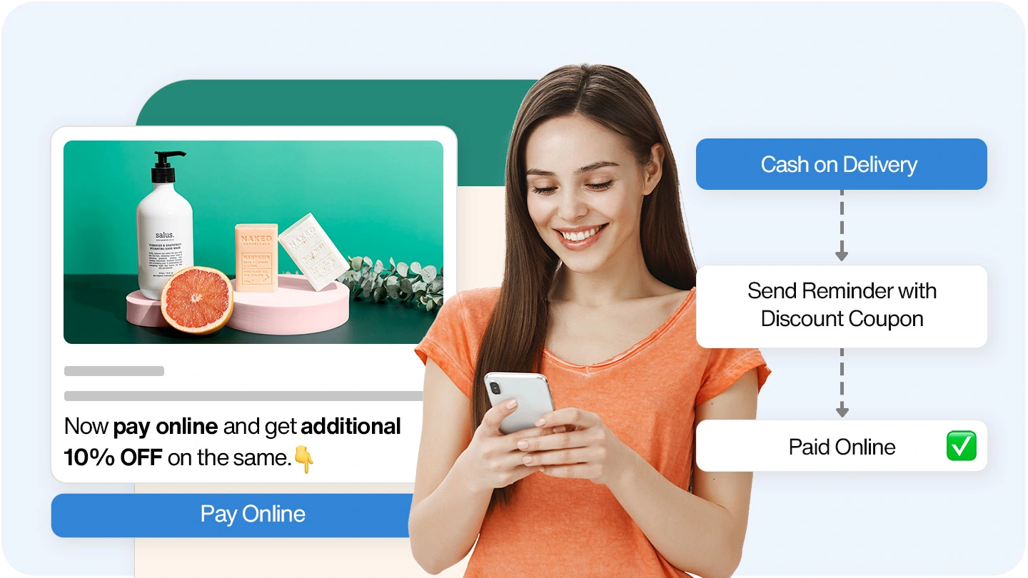 COD to Prepaid WhatsApp Message Example
