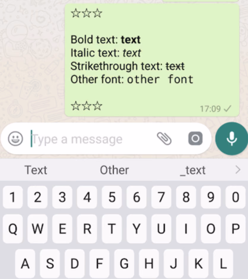 message