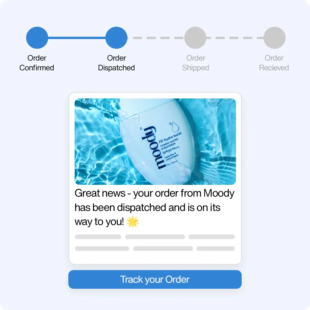 Shipping Updates/Live Tracking