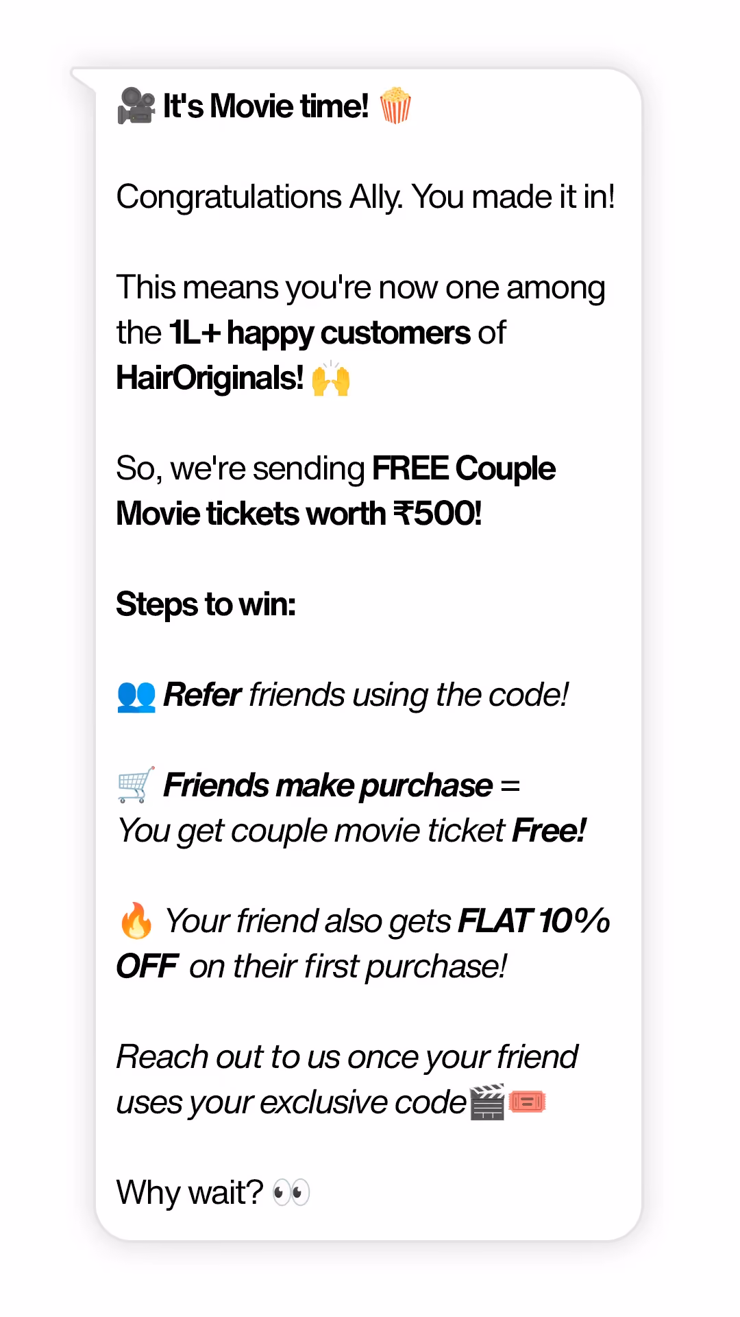 Whatsapp Referral