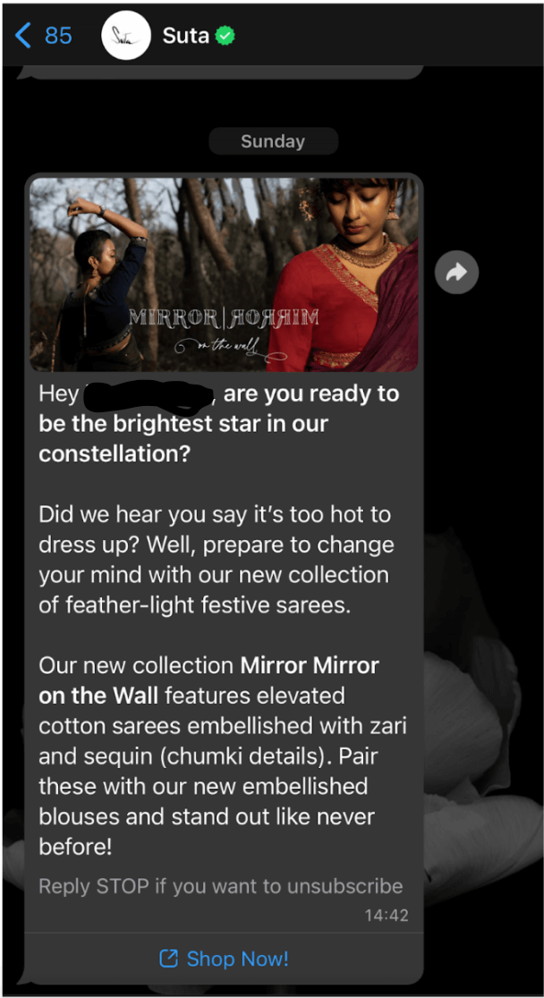 whatsapp newsletter message campaign