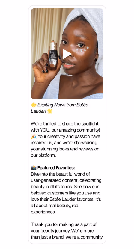 User-Generated Content Feature