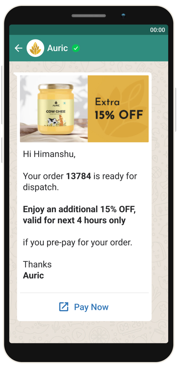 prepay for your order