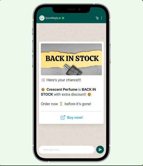WhatsApp Restock Template