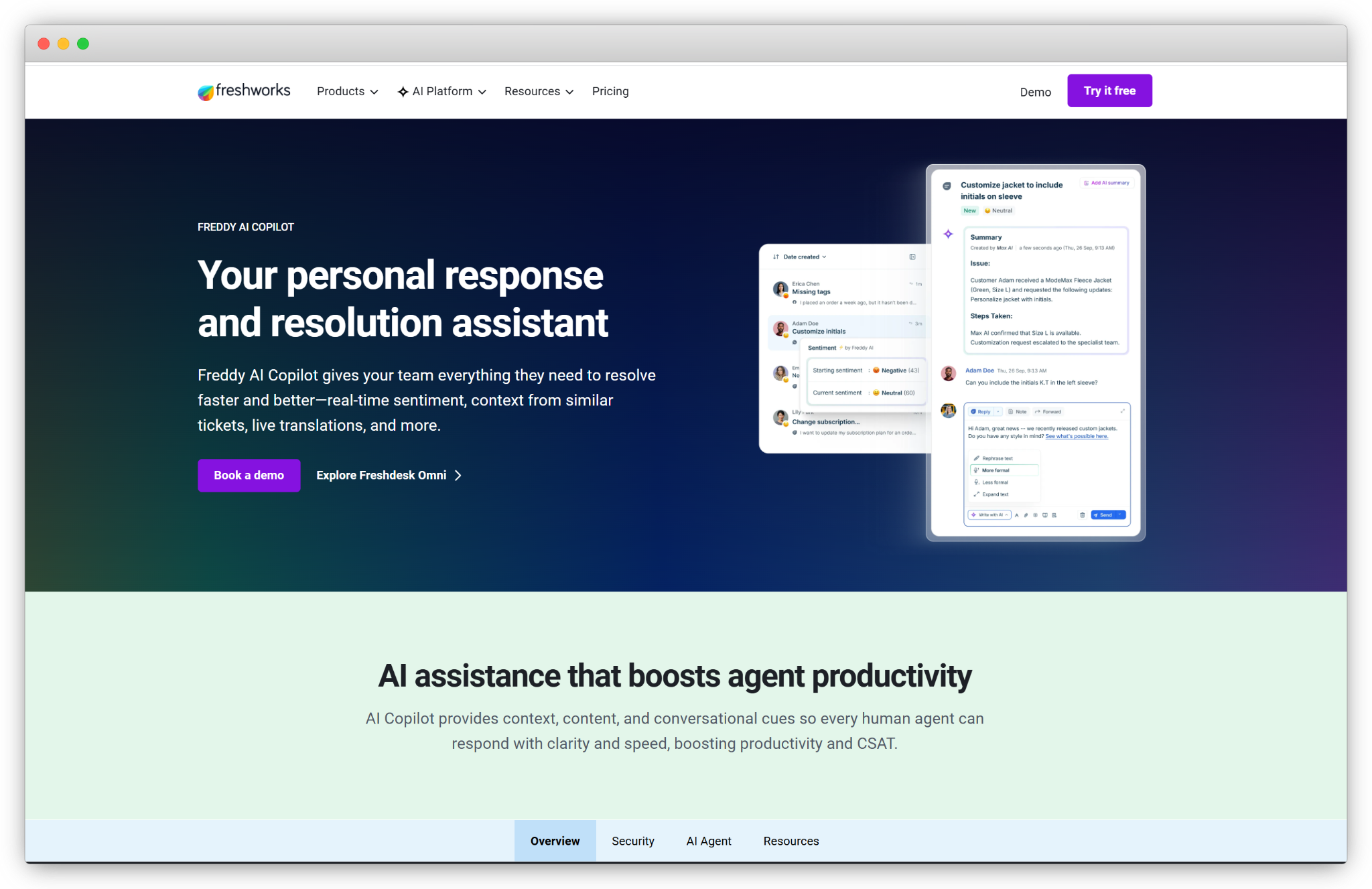 GenAI Tool: Freshdesk