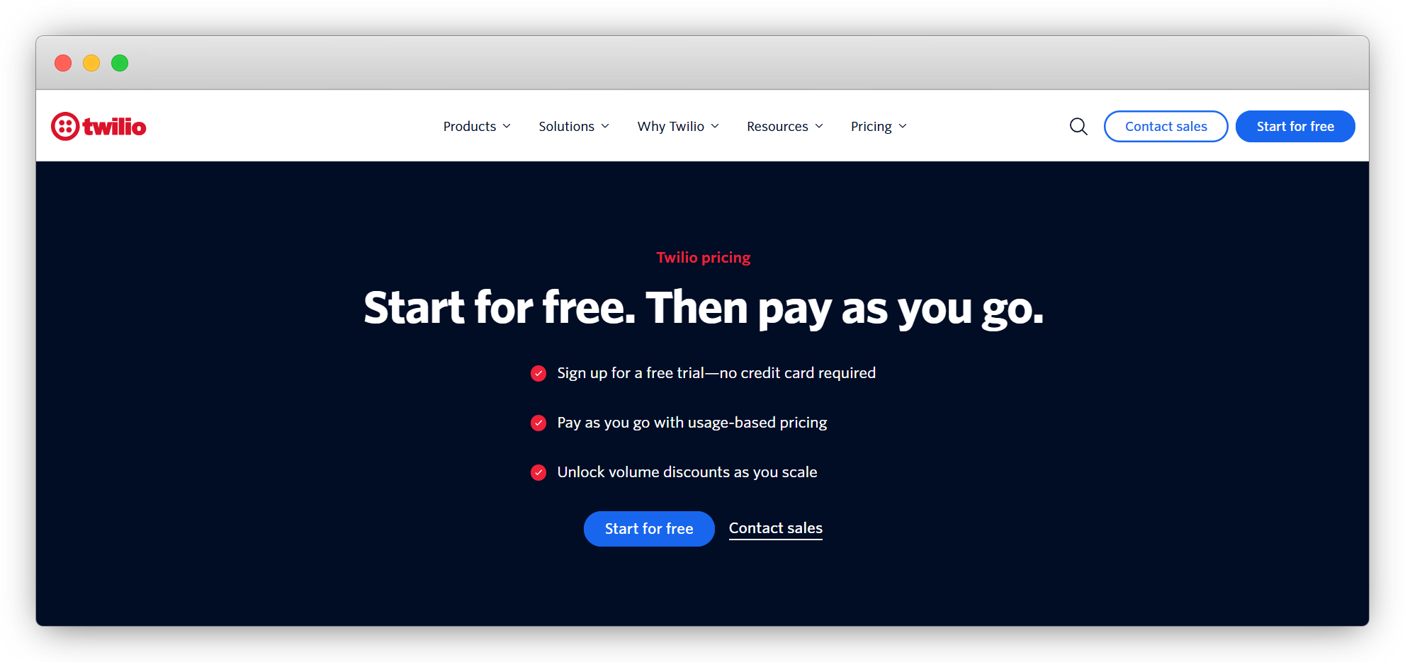 Twilio Pricing
