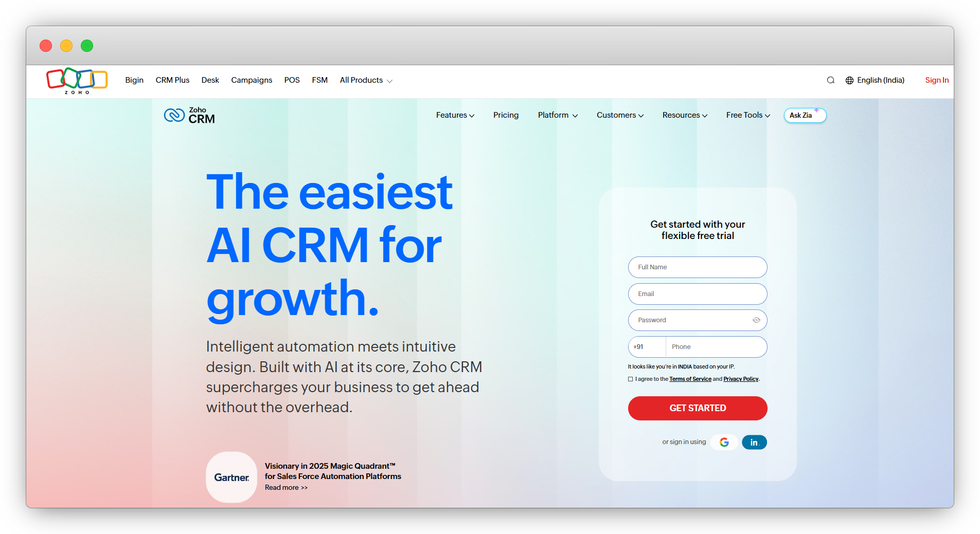 Zoho CRM