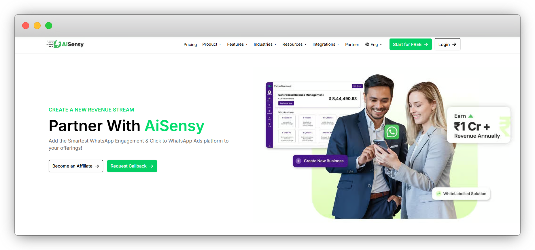 AiSensy Whitelabel program