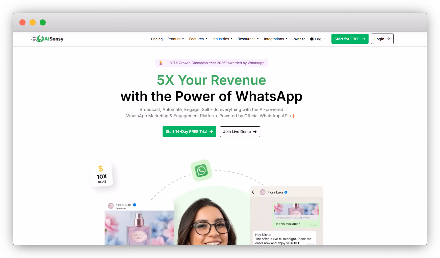 WhatsApp API Provider: AiSensy